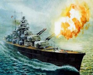 Bismarck Battleship Paint By Numbers