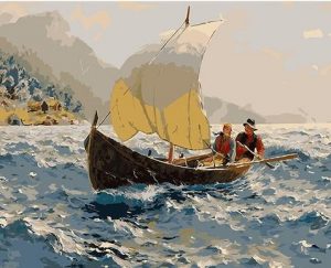 Couple In Rowboat Paint By Numbers