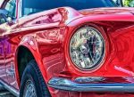Mustang Car Headlight Paint By Numbers
