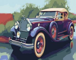 Purple Antique Car Paint By Numbers