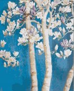 Birch Tree Flowers Paint By Numbers