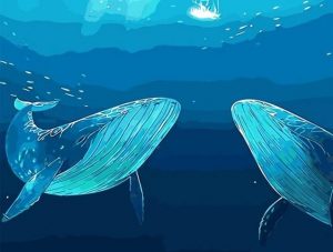 Whales Under Sea Paint By Numbers