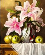 Lily Flowers Vase Paint By Numbers
