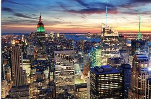 New York City At Night Paint By Numbers