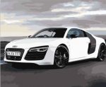 White Audi R8 Paint By Numbers