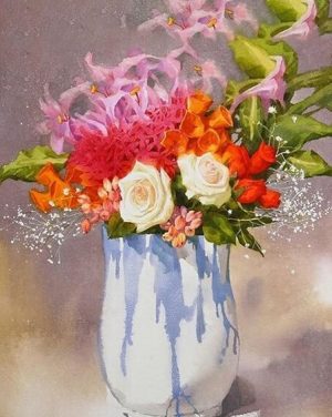 Flowers Vase Paint By Numbers