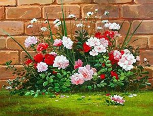 Pink And Red Flowers Paint By Numbers