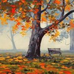 Bench Under Tree Paint By Numbers