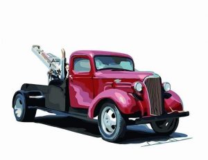 Red Truck Paint By Numbers