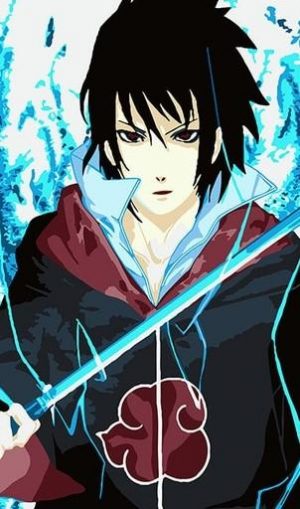 Sasuke Uchiha Sword Paint By Numbers