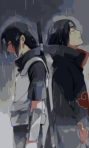 Uchiha Itachi In Rain Paint By Numbers