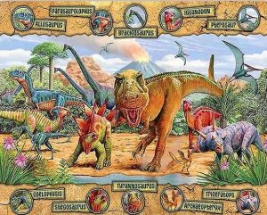 Wild Dinosaurs Paint By Numbers
