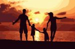 Family Silhouette Paint By Numbers
