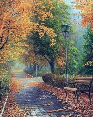 Garden In Autumn Paint By Numbers