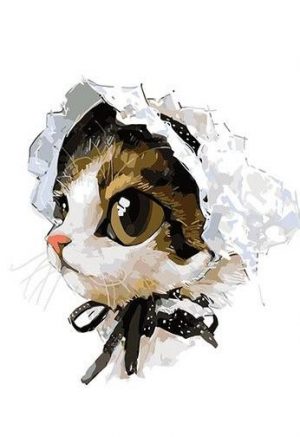 Cat Head Cover Paint By Numbers