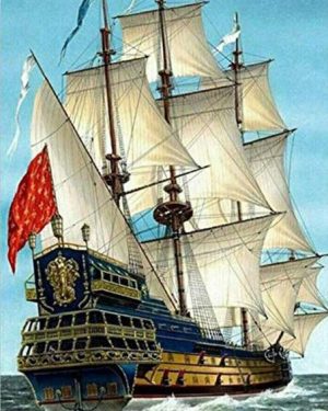 Lion Of The Waves Ship Paint By Numbers