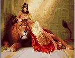 Cleopatra And Lion Paint By Numbers
