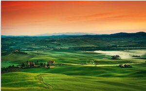 Sunset Tuscany Landscape Paint By Numbers