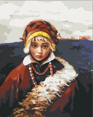 Tibetan Girl Paint By Numbers