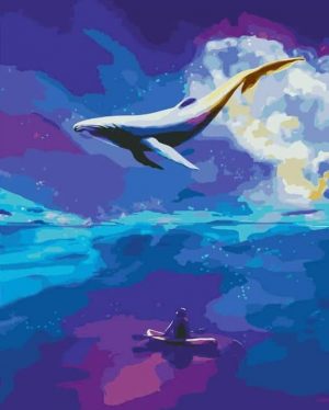 Flying Whale Paint By Numbers