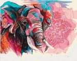 Colorful Elephant Paint By Numbers