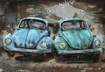 Two Antique Cars Paint By Numbers