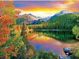 Colorado Sunset Landscape Paint By Numbers