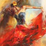 Female Flamenco Dancer Paint By Numbers