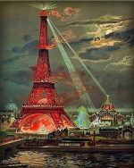 Embrasement Tour Eiffel Paint By Numbers