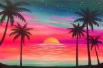 Summer Beach Sunset Paint By Numbers
