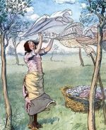 Woman Hanging Laundry Paint By Numbers