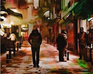 Alone In Budapest Streets Paint By Numbers