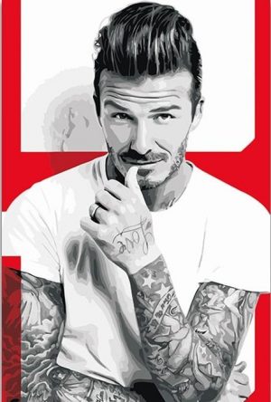 Footballer David Beckham Paint By Numbers