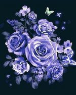 Purple Roses Paint By Numbers