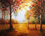Autumn Forest Trees Paint By Numbers