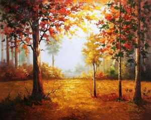 Autumn Forest Trees Paint By Numbers