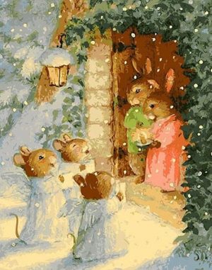 Rabbit And Snow Paint By Numbers