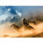 Howling Wolves Paint By Numbers