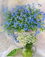 Lily Of the Valley Vase Paint By Numbers