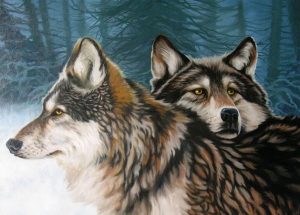 Wolf Couple Paint By Numbers