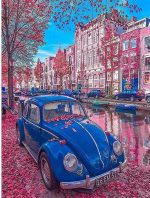 Blue Volkswagen Paint By Numbers