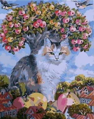 Big Tabby Cat Paint By Numbers