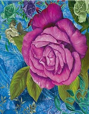 Purple Rose Paint By Numbers