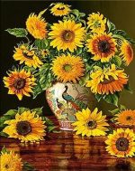 Sunflowers Vase Paint By Numbers