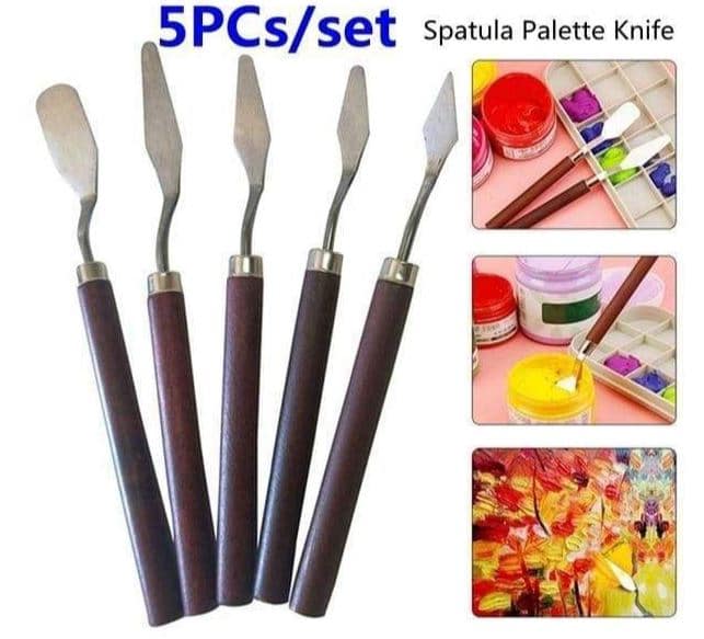 5pcs/Set Of Steel Spatula Palette Knife - Image 7