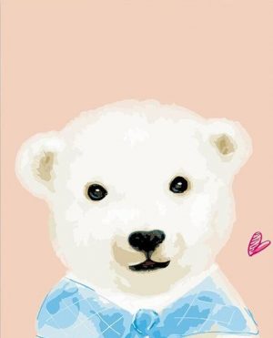 White Bear Paint By Numbers