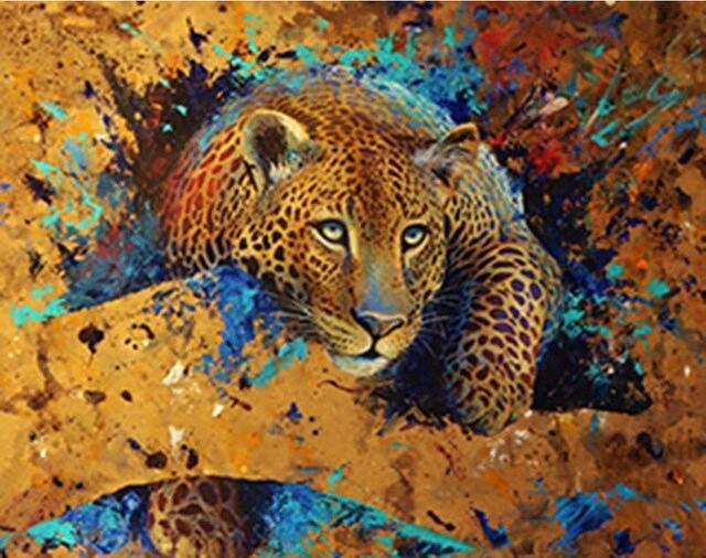 Leopard Big Cat Paint By Numbers