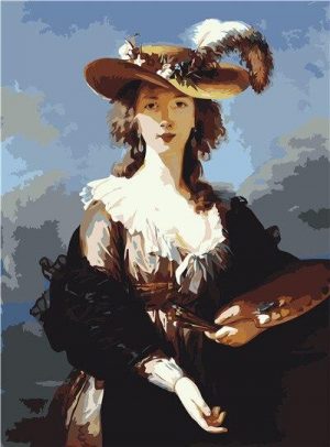 Self portrait In A Straw Hat Paint By Numbers