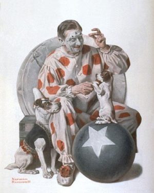 Clown And Puppies Paint By Numbers