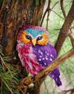 Colorful Owl Bird Paint By Numbers